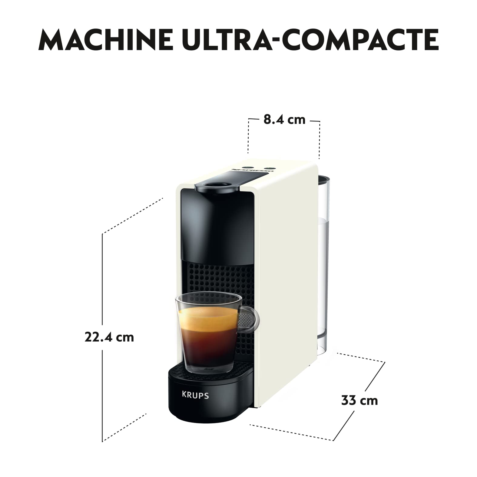 Essenza Mini Blanche - Cafetière Compacte à Capsules