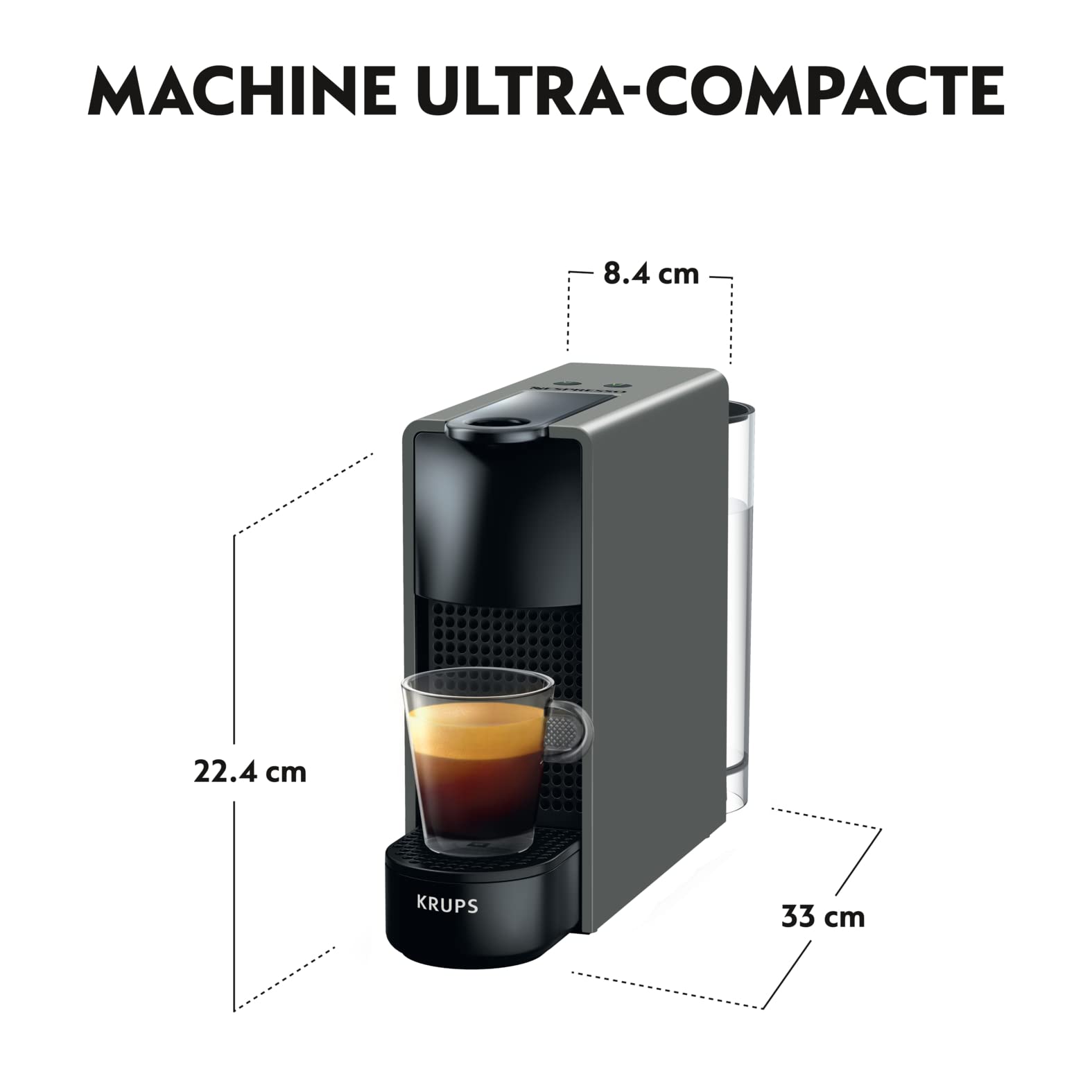Essenza Mini Gris Intense - Machine à Café Design Compact