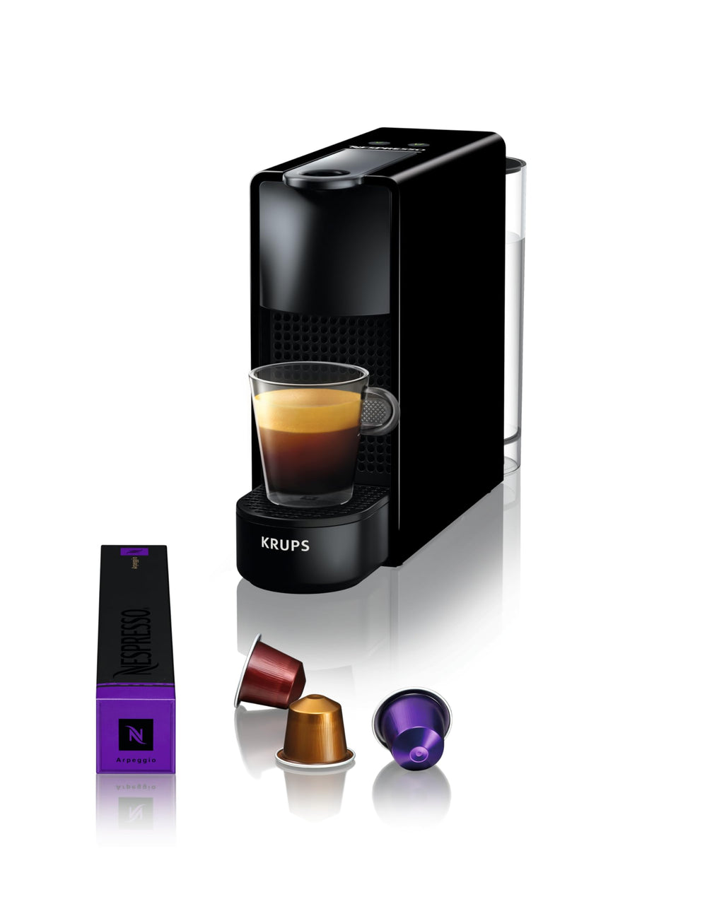 Essenza Mini Noir - Cafetière Capsules Ultra-Compacte