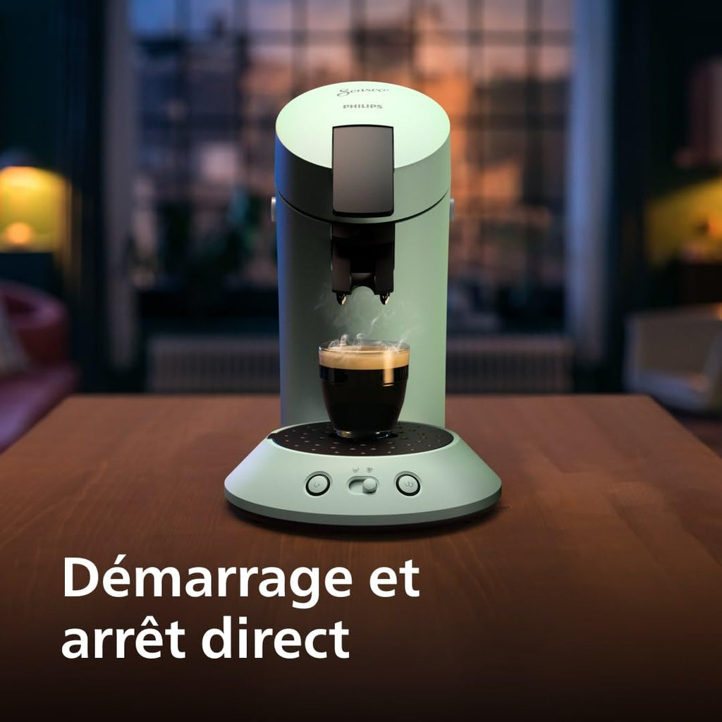 Senseo Original Plus CSA210/80 - Cafetière Dosettes Vert Désert