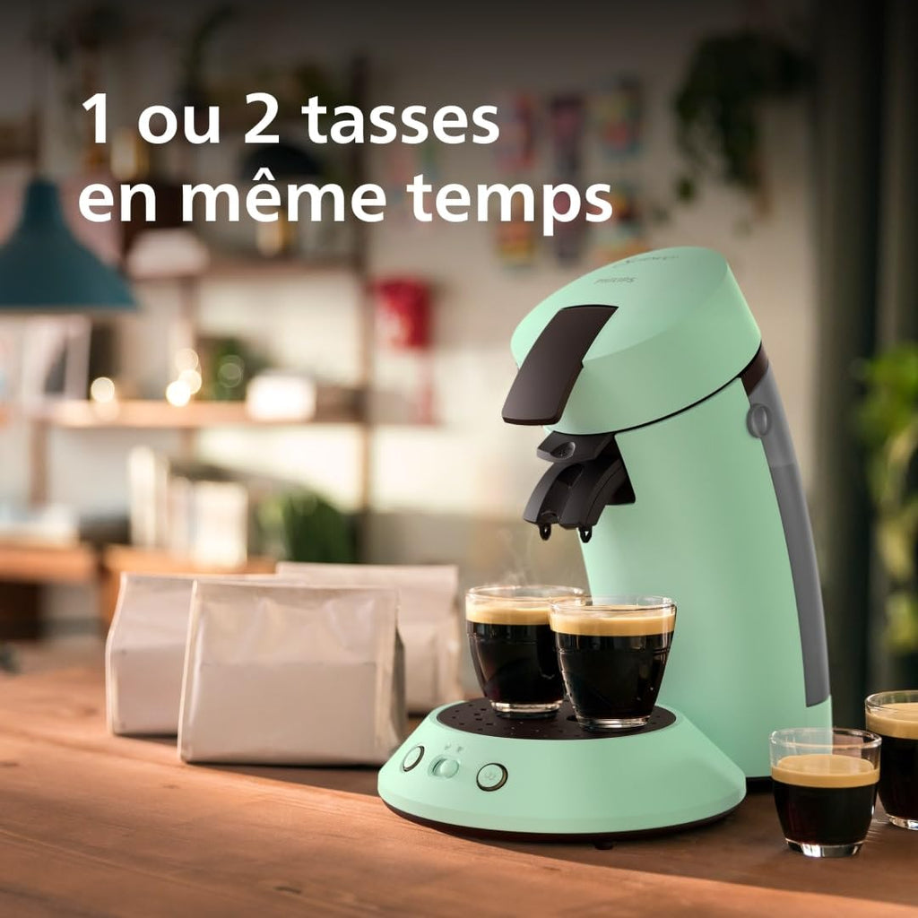 Senseo Original Plus CSA210/80 - Cafetière Dosettes Vert Désert