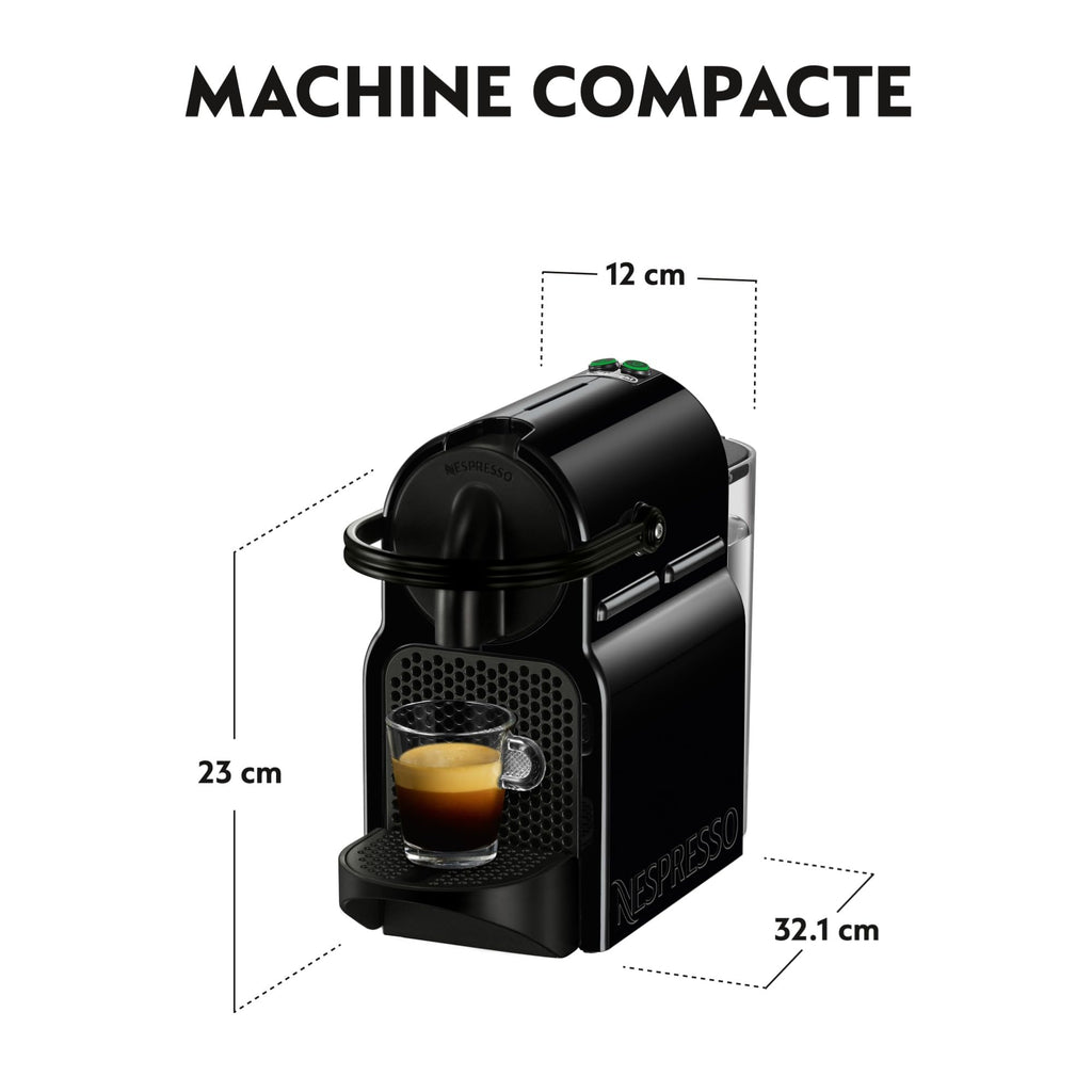 Machine à Café Inissia Automatique - Système Capsule Noir