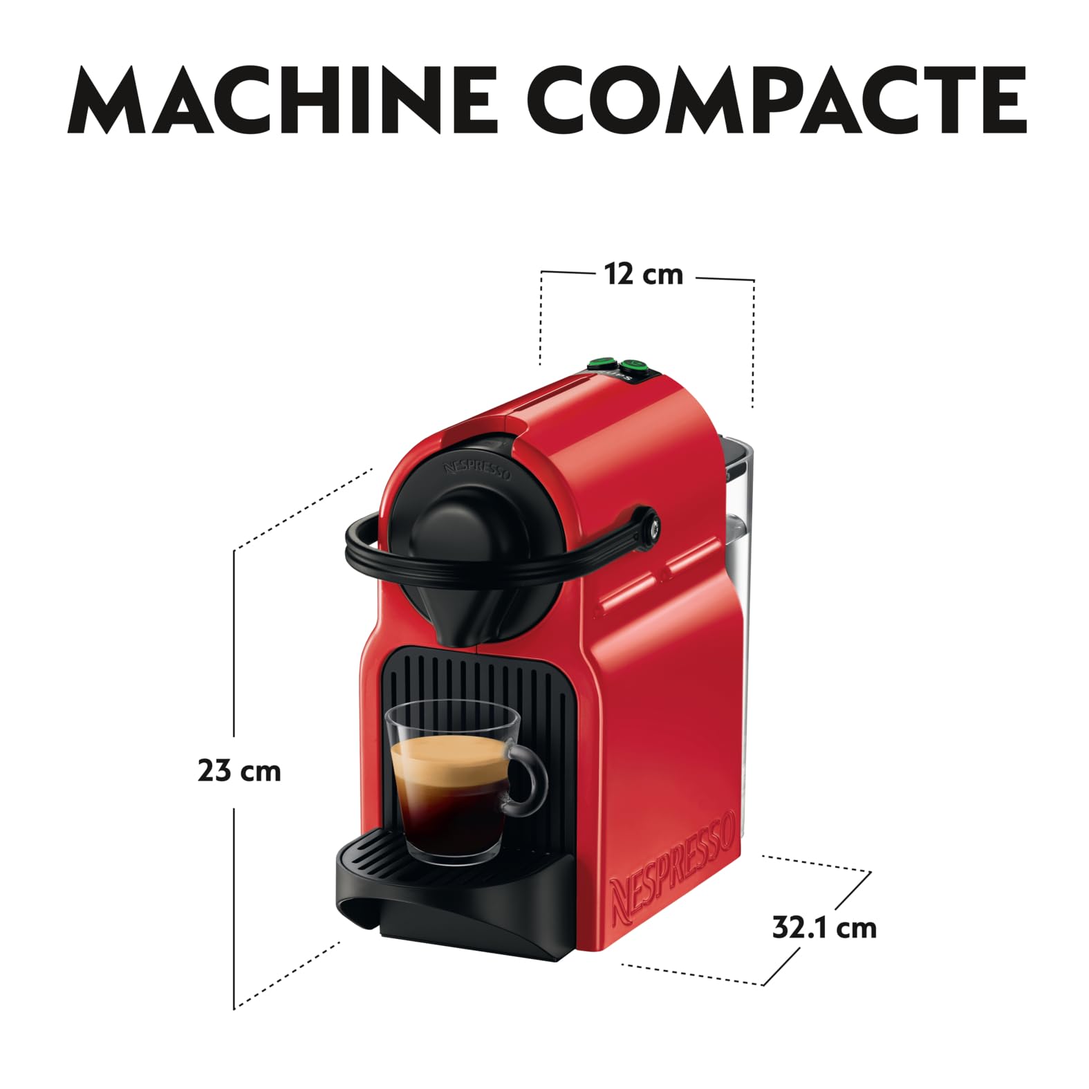 Inissia Rouge - Cafetière Espresso Automatique