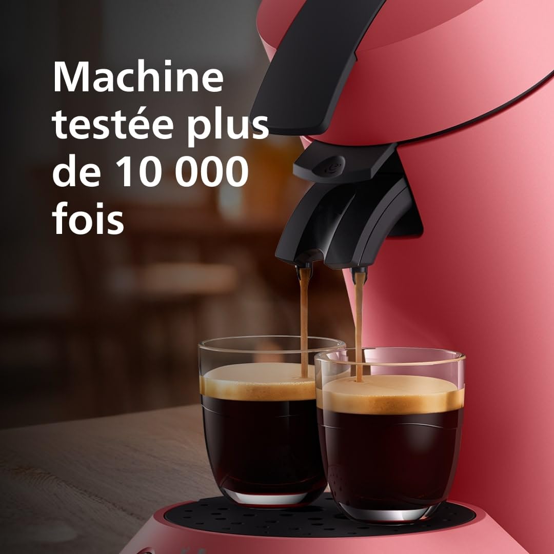 Senseo Original Plus CSA210/35 - Machine Dosettes Rouge Tendre