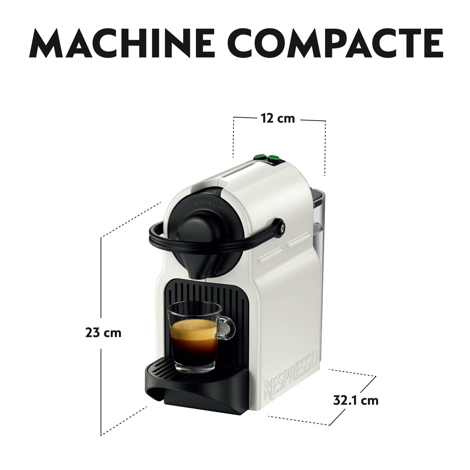 Inissia Blanche - Machine Espresso Automatique Compacte