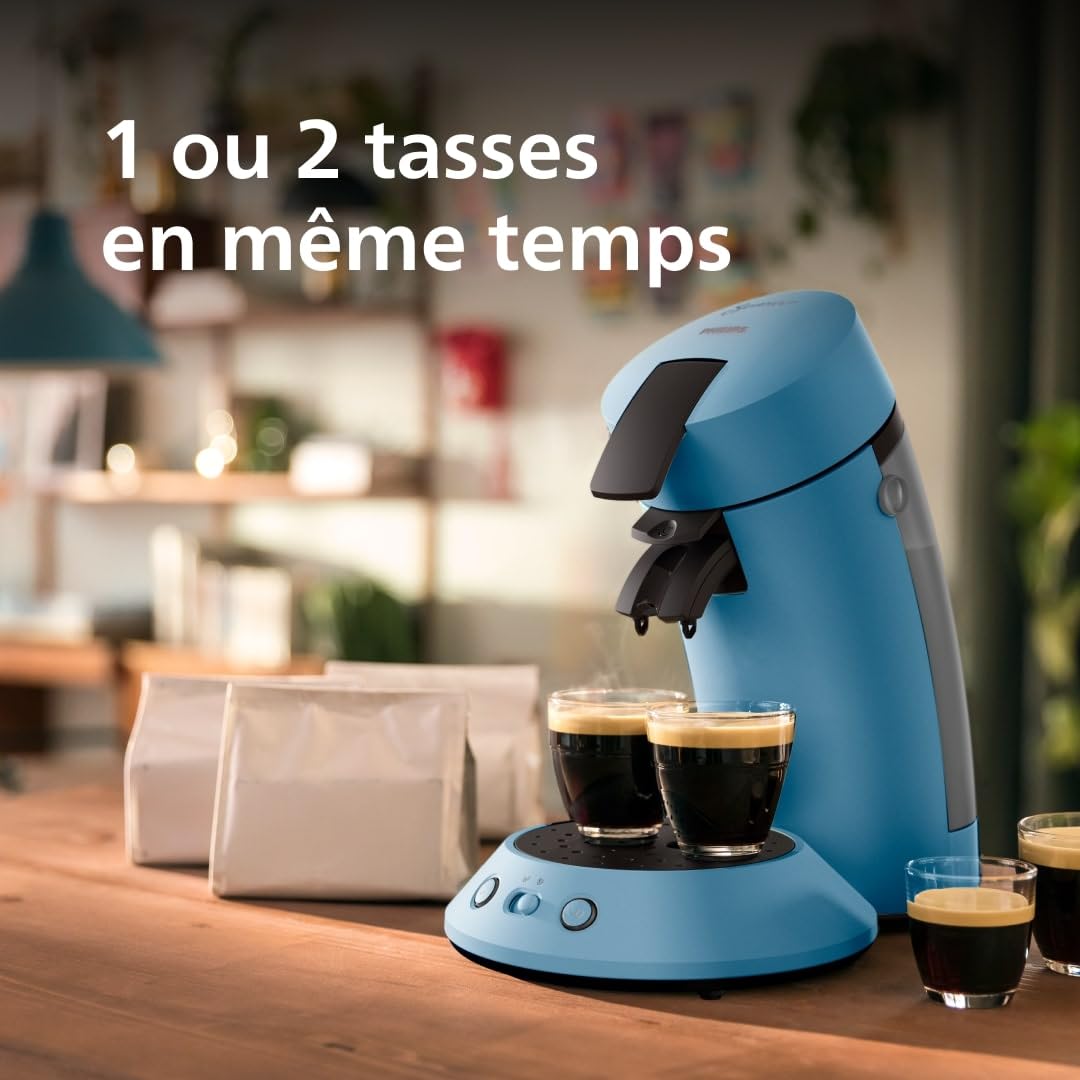 Senseo Original Plus CSA210/00 - Cafetière Dosettes Bleu Paon