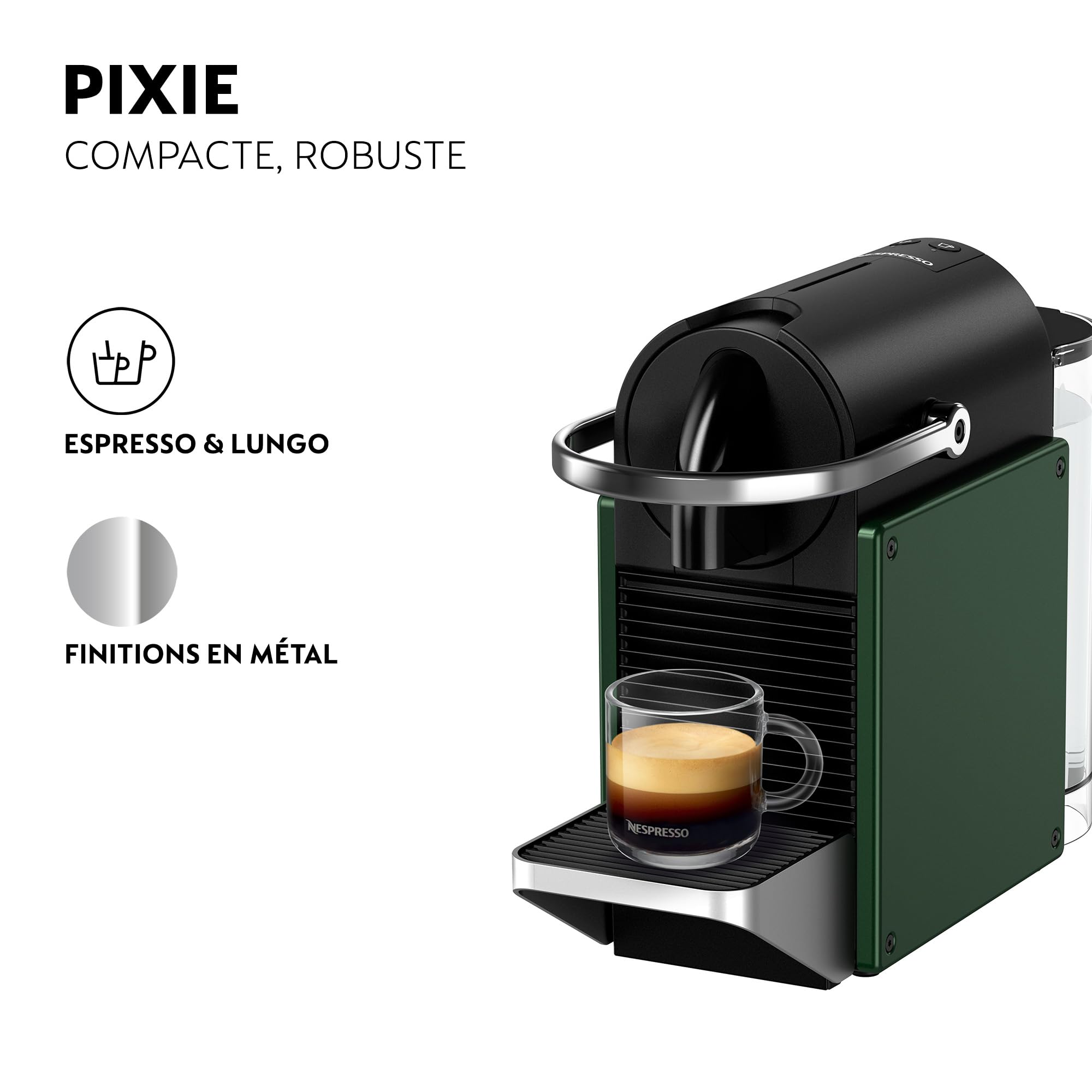 Pixie Vert Foncé - Machine à Café Design Industriel