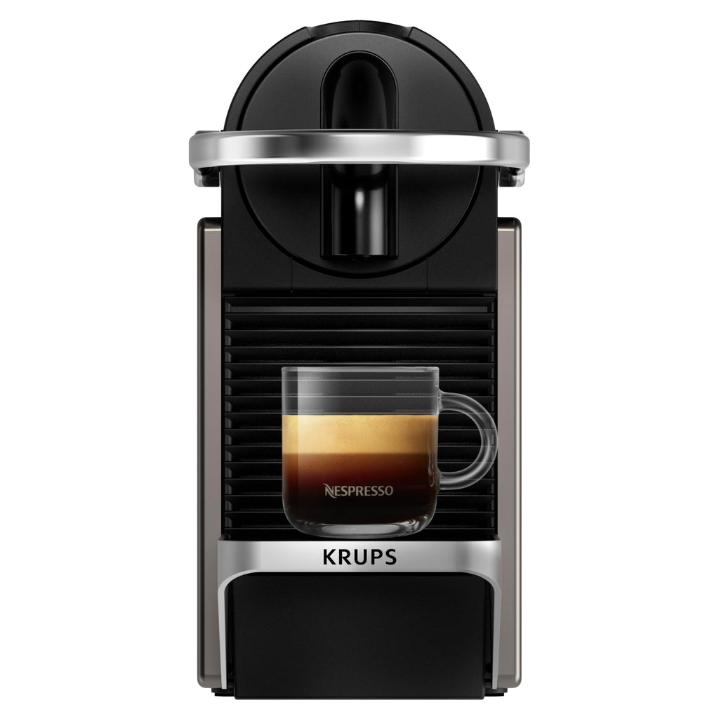 Pixie Titane - Cafetière Compacte Métal Brossé