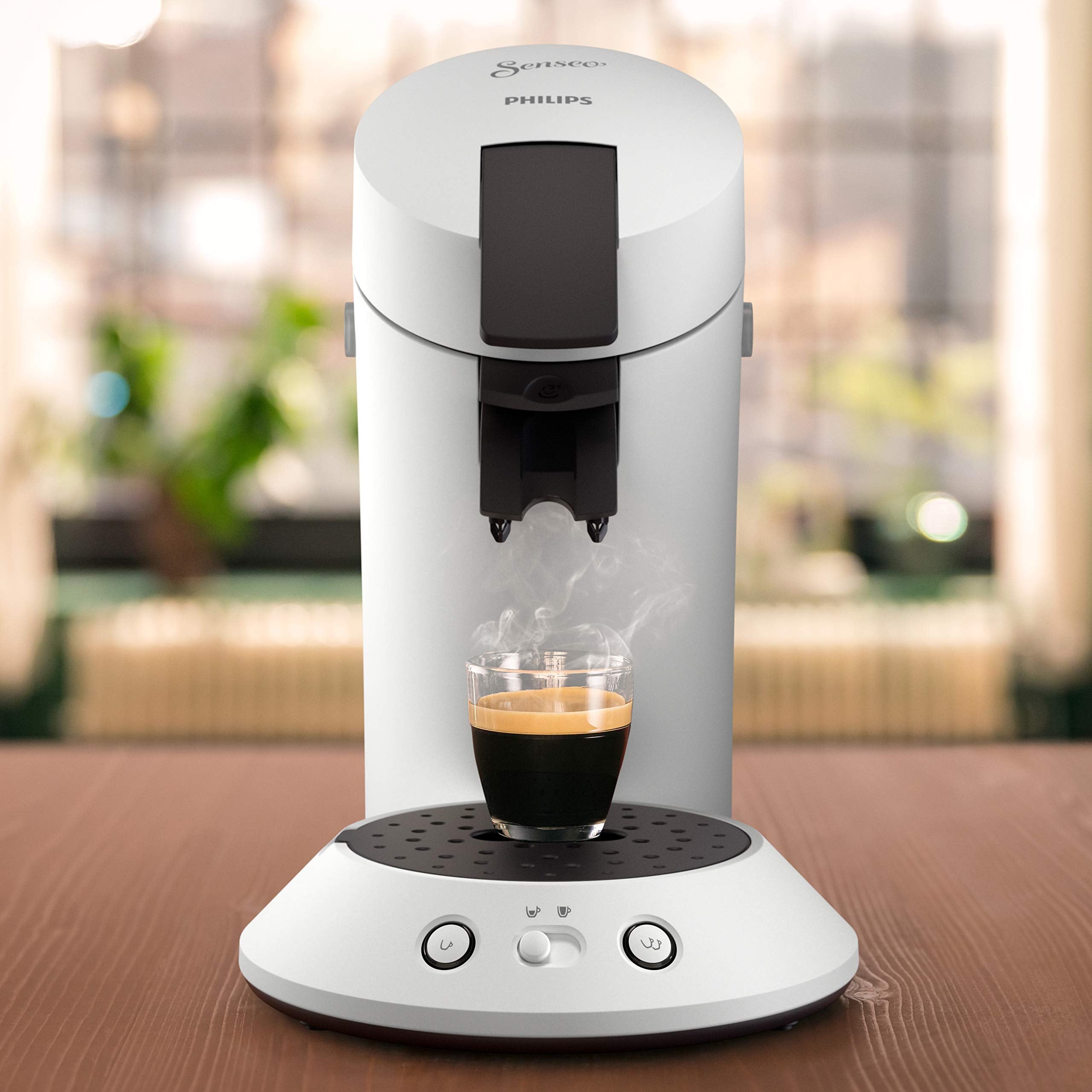 Senseo Original Plus CSA210/11 - Machine Dosettes Blanche Mate